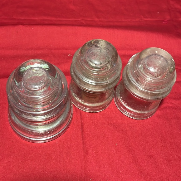 Three Hemingray Insulators - Picture 2 of 4